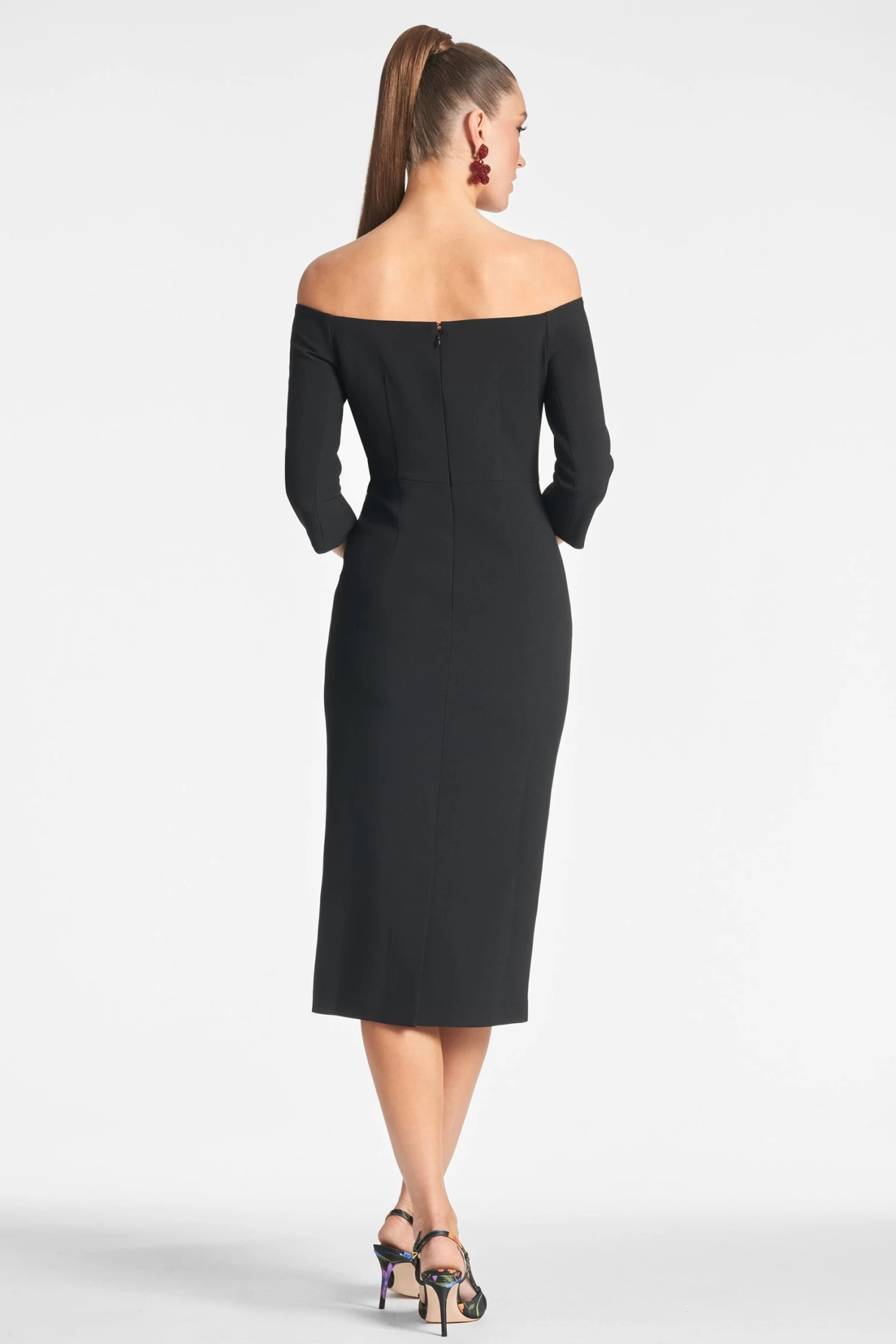 Fatima Dress - Noir Bouquet 6 Fatima Dress - Noir Bouquet - Image 4