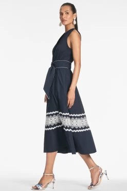 Georgia Dress - Midnight 8 Georgia Dress - Midnight -Feminine Style Shop GEORGIADRESS MIDNIGHT V2 SIDE