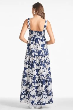 Giorno Dress - Alto Blu Fiore 9 Giorno Dress - Alto Blu Fiore -Feminine Style Shop GIORNODRESS ALTOBLUFIORE BACK2