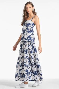 Giorno Dress - Alto Blu Fiore 8 Giorno Dress - Alto Blu Fiore -Feminine Style Shop GIORNODRESS ALTOBLUFIORE SIDE