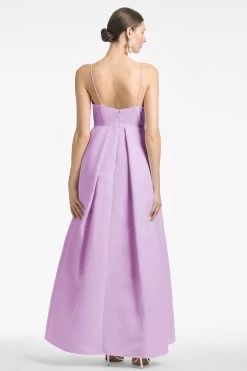 Gwen Gown - Lilac -Feminine Style Shop GWENGOWN RECOLOR LILAC BACK