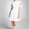 Harper Dress - Off White -Feminine Style Shop HarperDress Ivory Front