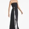 Ivy Gown - Black/Silver -Feminine Style Shop IVYGOWN BLACK SILVER SIDE
