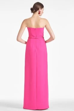 Daniella Gown - Electric Pink/Red 9 Daniella Gown - Electric Pink/Red -Feminine Style Shop IVYGOWN ELECTRICPINK RED BACK