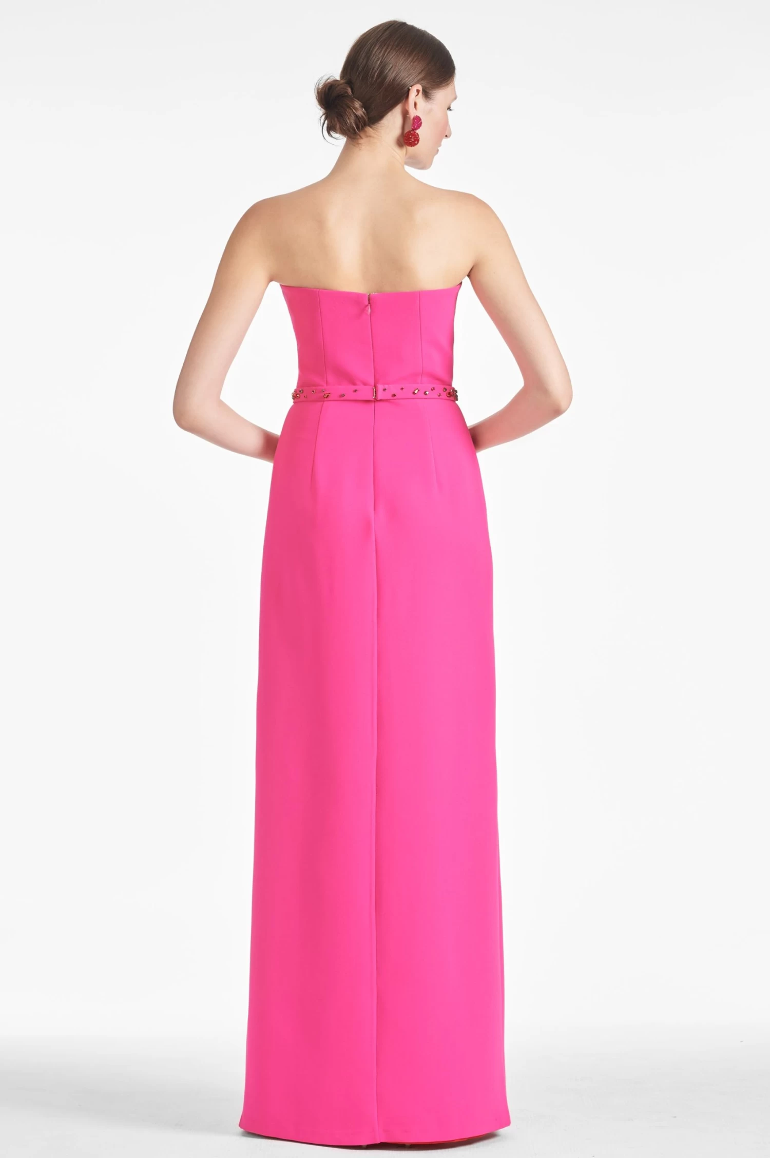 Daniella Gown - Electric Pink/Red 6 Daniella Gown - Electric Pink/Red - Image 4
