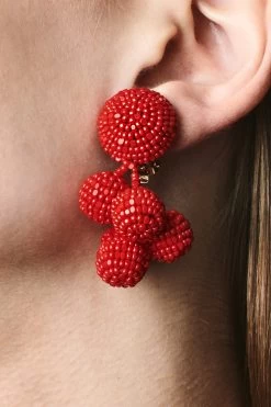 Mini Coconuts Earrings - Smooth Beads -Feminine Style Shop J18E02 MINICOCONUTS RED e44e5a65 ab21 4318 af90 12fb7eaba64c