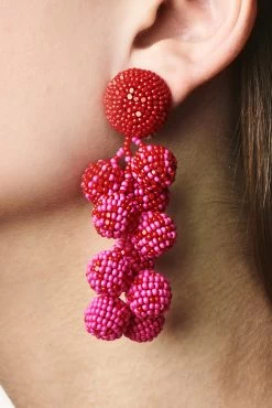 Ombre Coconuts Earrings - Smooth Beads -Feminine Style Shop J18E24 OMBRECOCONUTS GOJIBERRY FUCHSIA 89be6136 7933 492f 95f3 d21b8ce49cfe