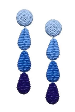 Eliza Earrings - Smooth Beads -Feminine Style Shop J20E27 ELIZAEARRING BLUEOMBRE cd0d564c 1187 42f7 9d64 f1d03257375b