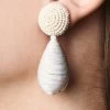 Lottie Earrings - Smooth Beads / Thread -Feminine Style Shop J20E43 LOTTIEEARRING IVORY 1a861fc5 ac30 4574 9ba2 4fd2e72e22ef
