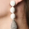 Maeve Earrings - Thread / Crystals -Feminine Style Shop J20E65 MAEVEEARRING IVORY CRYSTAL 038be8a8 73a3 48ad b242 2b87245e1441