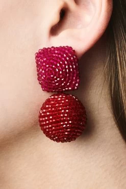 Lydia Earrings - Faceted Beads