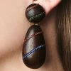 Hudson Earrings - Wood / Crystals -Feminine Style Shop J21E04 HUDSONEARRING MULTI 48d49f4b 32cb 47c0 9e98 ed74ea3512ef