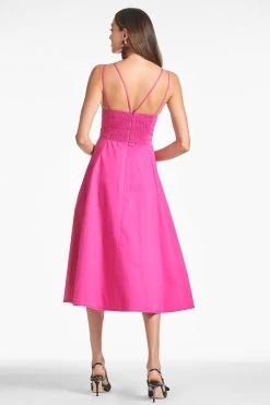 Jacinta Dress - Cerise 9 Jacinta Dress - Cerise -Feminine Style Shop JACINTADRESS CERISE BACK