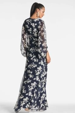 Jenny Gown - Navy Venetia Petal -Feminine Style Shop JENNYGOWN NAVYVENETIAPETAL BACK b36f94ef 0b9c 4ebd a3c4 cd8a8ba7be32