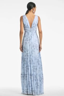 Justine Gown - Iced Narcissus 9 Justine Gown - Iced Narcissus -Feminine Style Shop JUSTINEGOWN ICEDNARCISSUS BACK 28f1880d 9b5e 476d a683 e2b1832ead7a