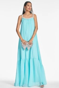 Kami Gown - Swiss Blue