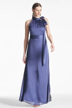 Kayla Gown - Deep Cobalt -Feminine Style Shop KAYLAGOWN DEEPCOBALT FRONT