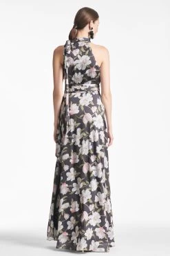 Kayla Gown - Ebony Garden -Feminine Style Shop KAYLAGOWN EBONYGARDEN BACK 228a6b43 f5ab 401a 8a60 bd1cadf0ada3