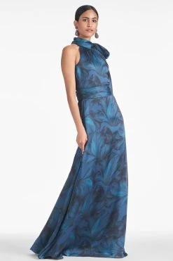 Kayla Gown - Tonal Petal -Feminine Style Shop KAYLAGOWN TONALPETAL SIDE2