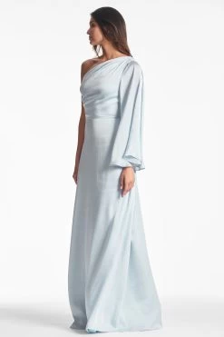 Keely Gown - Ice Blue -Feminine Style Shop KEELYDRESS ICEBLUE SIDE2 cc7891de 33f3 4689 a1f3 05636c5576f5
