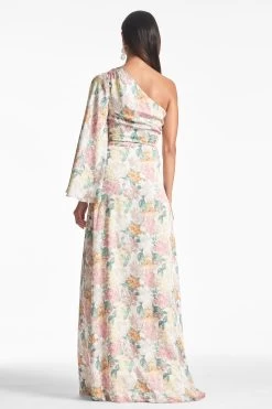 Keely Gown - Antique Bouquet 7 Keely Gown - Antique Bouquet -Feminine Style Shop KEELYGOWN ANTIQUEBOUQUET BACK