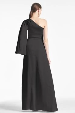 Keely Gown - Black -Feminine Style Shop KEELYGOWN RECOLORTOBLACK BACK