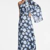 Keely Gown - Ocean Blue Magnolia -Feminine Style Shop KEELYGOWN OCEANBLUEMAGNOLIA FRONT