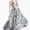Kenzia Gown - Ice Blue Garden -Feminine Style Shop KENZIAGOWN ICEBLUEGARDEN FRONT2