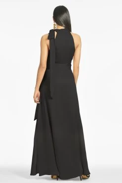 Kayla Gown - Black -Feminine Style Shop KaylaGown Black Back