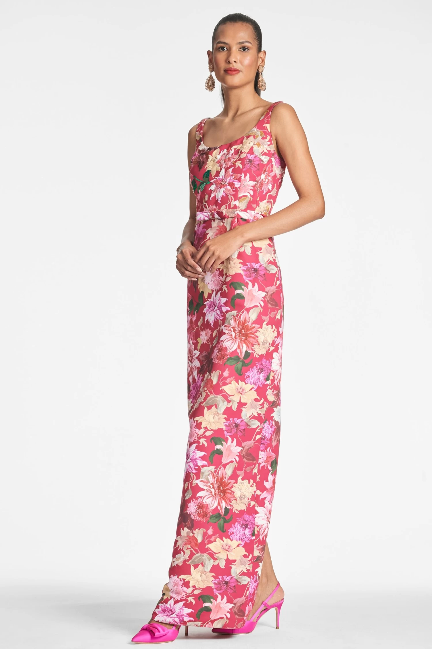 Lana Gown - Deep Pink Dahlia 5 Lana Gown - Deep Pink Dahlia - Image 3