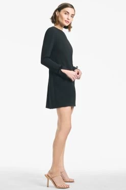 Lily Dress - Black -Feminine Style Shop LILYDRESS BLACK SIDE