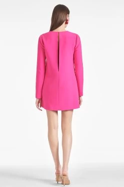 Lorelei Dress - Electric Pink -Feminine Style Shop LORELEIDRESS ELECTRICPINK BACK