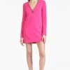 Lorelei Dress - Electric Pink -Feminine Style Shop LORELEIDRESS ELECTRICPINK FRONT