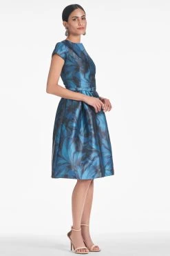 Maddox Dress - Tonal Petal -Feminine Style Shop MADDOXDRESS TONALPETAL SIDE