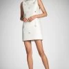 Marcella Dress - Off White 2 Marcella Dress - Off White -Feminine Style Shop MARCELLADRESS OFFWHITE FRONT2