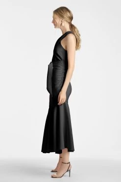 Naomi Dress - Black -Feminine Style Shop NaomiDress Black Side 1