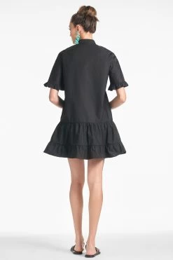 Palma Dress - Black -Feminine Style Shop PALMADRESS BLACK BACK