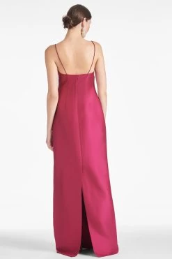 Pryce Gown - Rhodolite -Feminine Style Shop PRYCEGOWN RHODALITE BACK