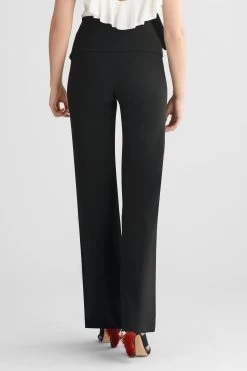 Whitley Pants - Black -Feminine Style Shop R21P04 BACK