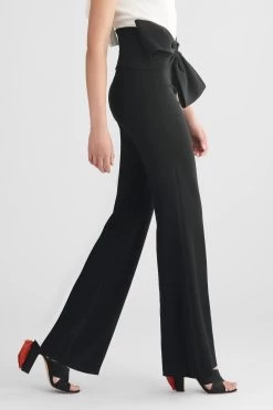 Whitley Pants - Black -Feminine Style Shop R21P04 SIDE