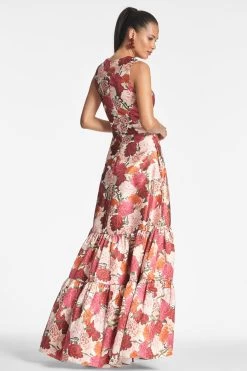 Rori Gown - Molti Fiore -Feminine Style Shop RORIGOWN MOLTIFIORE BACK