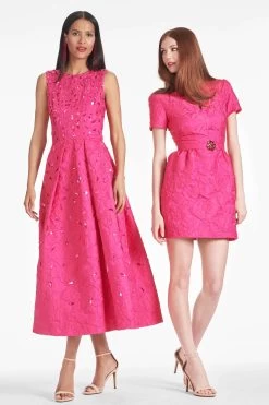 Rue Dress - Fuchsia -Feminine Style Shop RUE MARGAUX FUCHSIA SHOT2