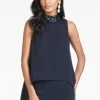 Keaton Top - Midnight -Feminine Style Shop S21T04 401 KEATONTOP MIDNIGHT FRONT 1 CROP
