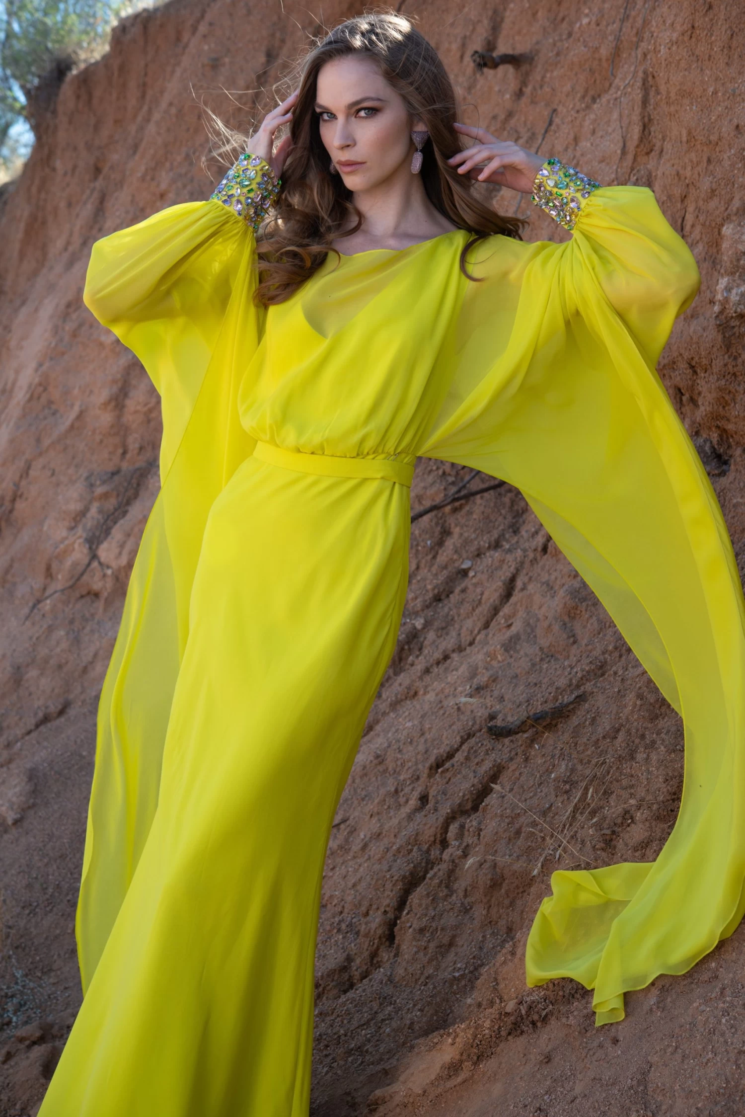 Aphrodite Gown - Neon Limeade 8 Aphrodite Gown - Neon Limeade - Image 6