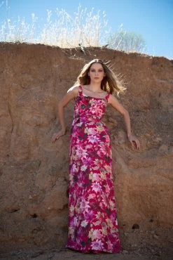 Lana Gown - Deep Pink Dahlia 16 Lana Gown - Deep Pink Dahlia -Feminine Style Shop SACHINBABIRAW0467