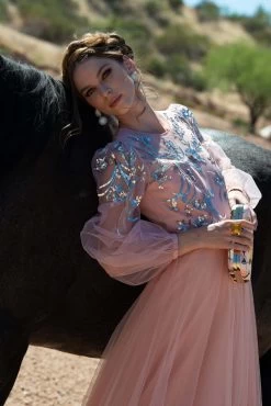 Freyja Gown - Morganite 15 Freyja Gown - Morganite -Feminine Style Shop SACHINBABIRAW1145