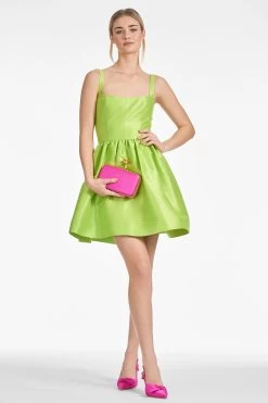 Samira Dress - Electric Lime