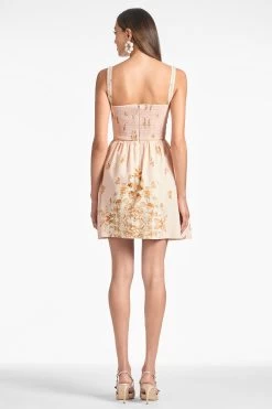 Samira Dress - Petalo Rosa Fresco -Feminine Style Shop SAMIRADRESS PETALOROSAFRESCO BACK