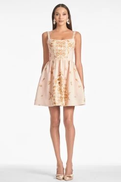 Feminine Style Shop -Feminine Style Shop SAMIRADRESS PETALOROSAFRESCO FRONT2