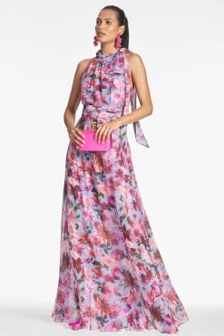 Selena Gown - Pink/Periwinkle Dahlia